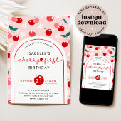 Invitation Cherry Premier anniversaire 1er anniversaire