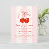 Invitation Cherry She's Tying the Knot Fête des mariées (Debout devant)