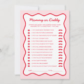 Invitation Cherry Sur Le Baby shower Supérieur Devinez Qui Ga (Devant)