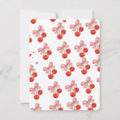 Invitation Cherry sur le haut de l'ensemble d'invitation de d (Dos)