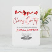 Invitation Cherry sur le sommet de la douche nuptiale Invitat (Debout devant)