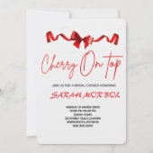 Invitation Cherry sur le sommet de la douche nuptiale Invitat (Devant)