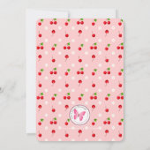 Invitation Cherry Sweet Anniversaire (Dos)