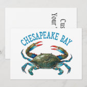 Invitation Chesapeake Bay Vintage (Devant / Derrière)