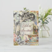 Invitation Cheshire Chat Alice Wonderland Classic (Debout devant)