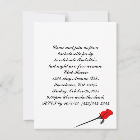 Invitation Chess and Roses (Dos)