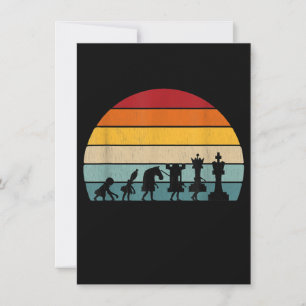 Invitation Chess Evolution Cadeau Vintage Rétro Pour Un Échec
