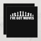 Invitation Chess Set Pieces Ive Got Move Lovers (Devant / Derrière)