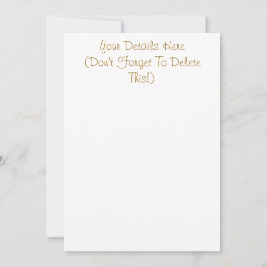 Invitation CHEVAL (Dos)