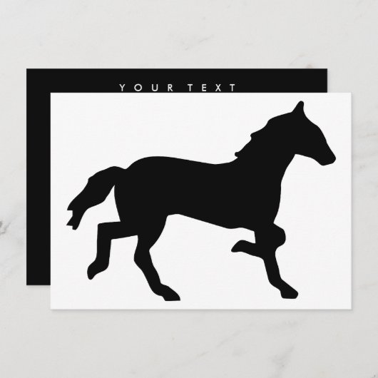 Invitation cheval (Devant / Derrière)