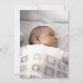 Invitation Cheval à bascule Baby shower Beled bébé rouge (Dos)