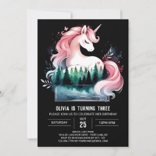Invitation Cheval Adorable Jungle Anniversaire