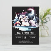 Invitation Cheval adorable Whimsy Anniversaire (Debout devant)