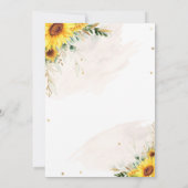 Invitation Cheval Anniversaire Fête Cowgirl Sunflower Anniver (Dos)