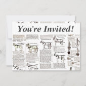 Invitation Cheval Antique Publicité Journal Art (Devant)