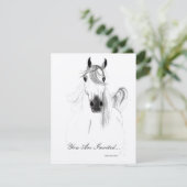Invitation Cheval Arabe Classique (Debout devant)