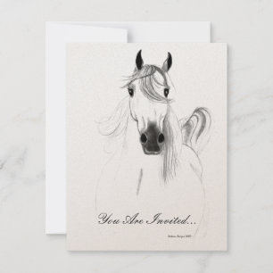 Invitation Cheval Arabe Classique