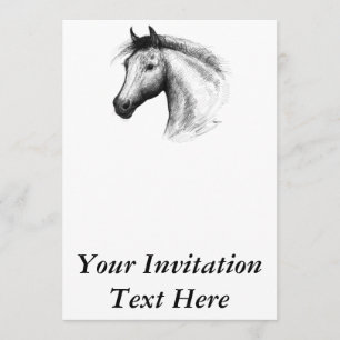 Invitation Cheval :  Blanc