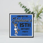 Invitation Cheval bleu #2 (Debout devant)