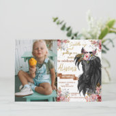 Invitation Cheval d'aquarelle d'anniversaire (Debout devant)