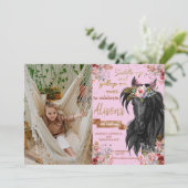 Invitation Cheval d'aquarelle d'anniversaire (Debout devant)