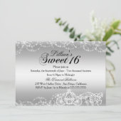 Invitation Cheval d'argent Carriage Princess Sweet 16 Invitat (Debout devant)