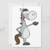 Invitation Cheval de dessin animé (Devant)