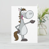 Invitation Cheval de dessin animé (Debout devant)