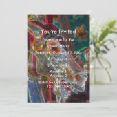 Invitation Cheval de manège enflammé Fantaisie Art Fête (Debout devant)