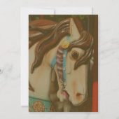 Invitation Cheval de manège personnalisable (Dos)