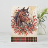 Invitation Cheval de Noël (Debout devant)