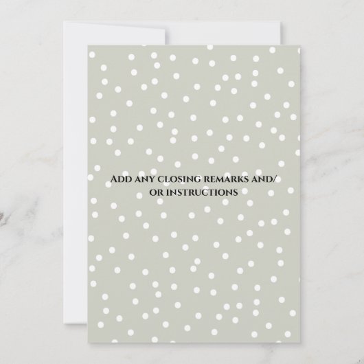 Invitation Cheval De Noël Avec Verdure (Dos)