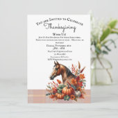 Invitation Cheval de Thanksgiving  (Debout devant)