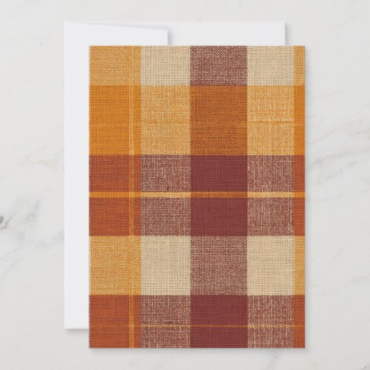 Invitation Cheval de Thanksgiving  (Dos)