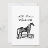 Invitation Cheval debout vintage (Devant)