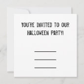 Invitation Cheval déplaisant Zombie (Dos)