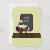 Invitation Cheval et poney mariage équestre (Dos)