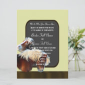 Invitation Cheval et poney mariage équestre (Debout devant)