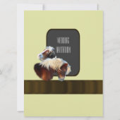 Invitation Cheval et poney mariage équestre (Dos)