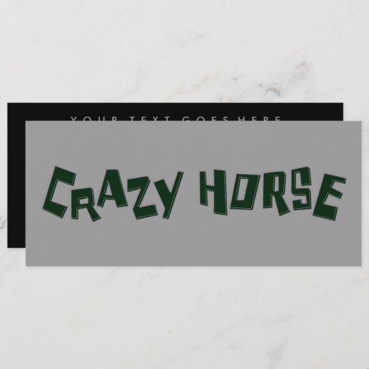 Invitation cheval fou (Devant / Derrière)