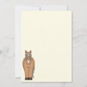 Invitation Cheval mignon et Citrouille d'automne Anniversaire (Dos)