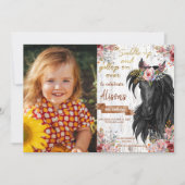 Invitation Cheval mignon rose fête d'anniversaire (Devant)