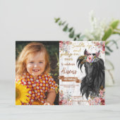 Invitation Cheval mignon rose fête d'anniversaire (Debout devant)