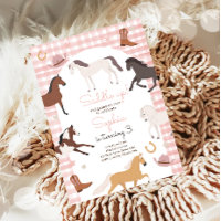 Cheval Pony Saddle Up Cowgirl Girl Anniversaire