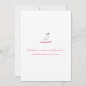 Invitation Cheval Roche et Blanc Rocher Douche (Dos)