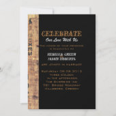 Invitation cheval rustique cowboy mariage campagnard occident (Devant)