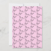 Invitation Cheval Saddup Cowgirl Anniversaire (Dos)