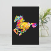 INVITATION CHEVAL TIE DYE (Debout devant)
