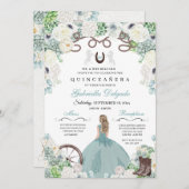 Invitation Cheval Vert de la Monnaie Occidentale Charra Quinc (Devant / Derrière)