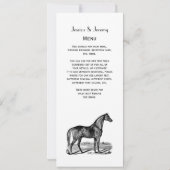 Invitation Cheval vintage debout (Dos)